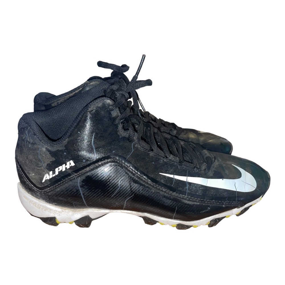 Nike Alpha Shark 2 Mid Football Cleats Shoes 719952-002 Men's Size 10.5
